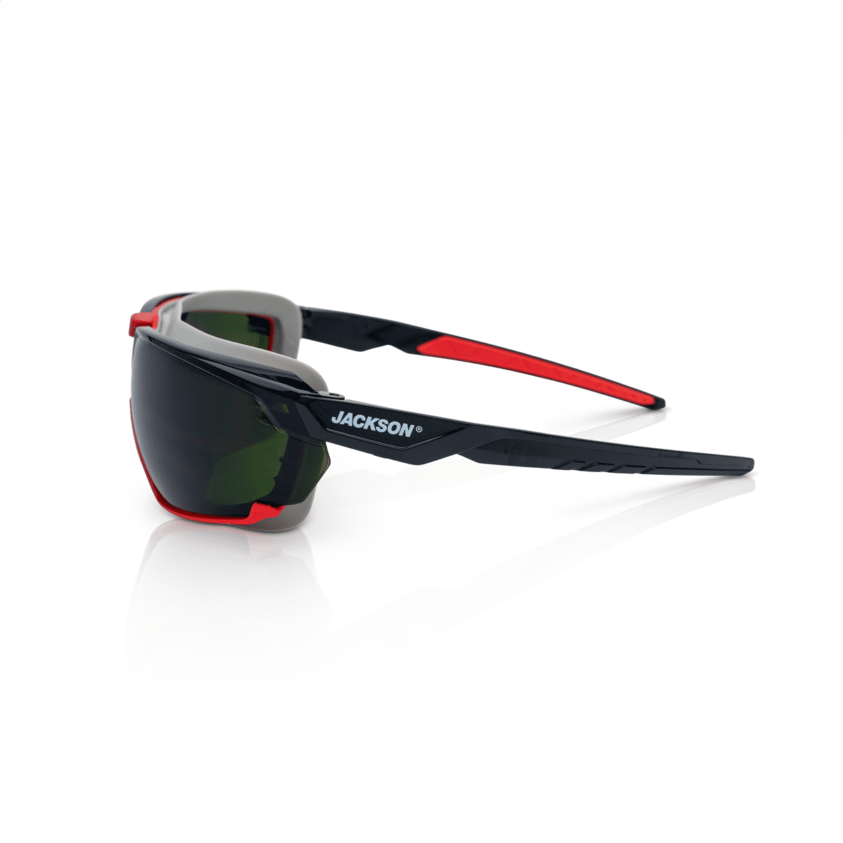 Jackson Safety Safety Glasses - HyperGuard G-Series - Shade 5.0 IR Lens - Black Frame - Gasketed - STA-CLEAR Anti-Fog