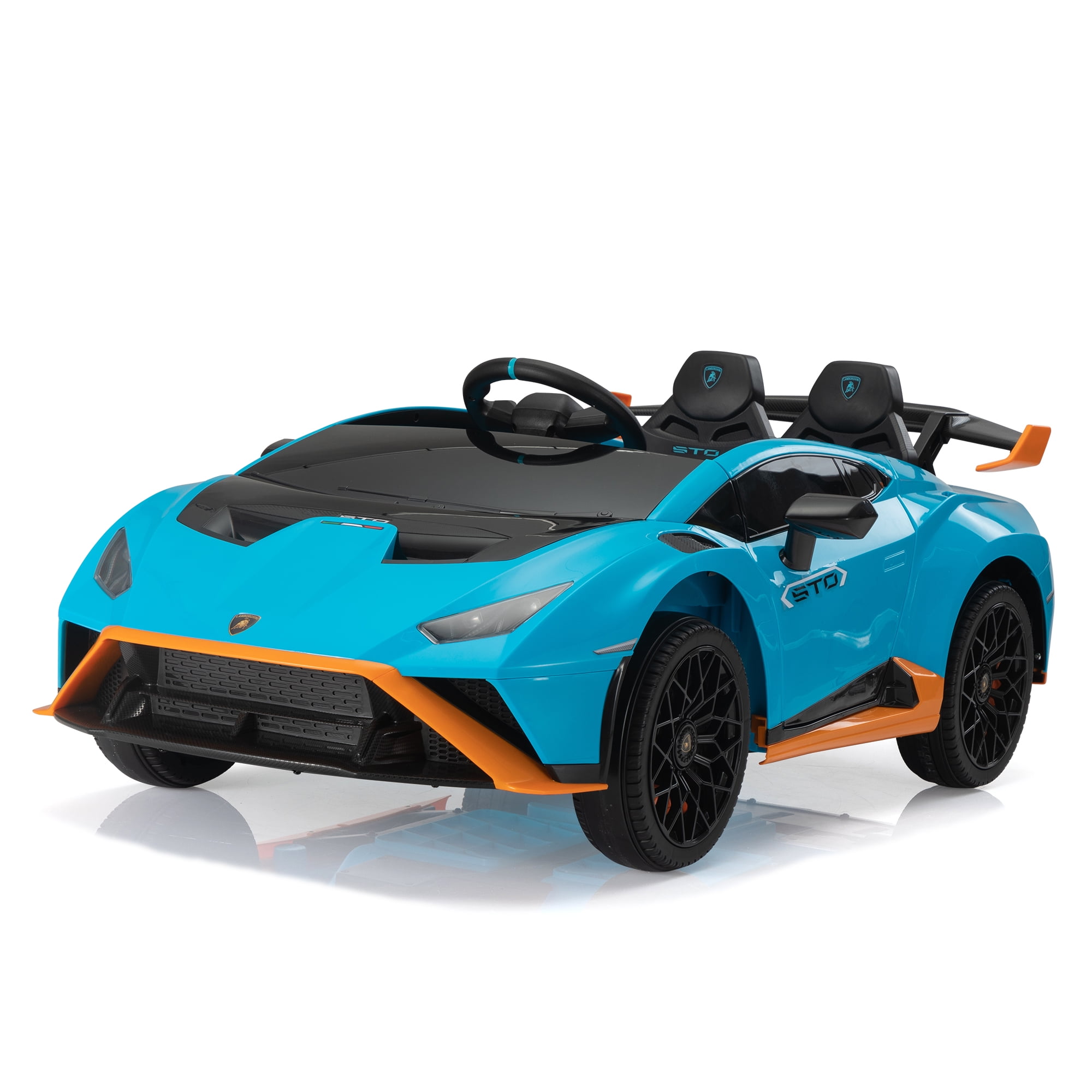CIPACHO 12V Ride On Car for Kids Licensed Lamborghini Electric Vehicles Battery Powered Sports Car with Control, 2 Speeds, Sound System, LED Headlights and Hydraulic Doors, Blue CIPACHO 12V Ride On Car for Kids Licensed Lamborghini Electric Vehicles Battery Powered Sports Car with Control, 2 Speeds, Sound System, LED Headlights and Hydraulic Doors, Blue