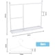 thumbnail image 2 of Perchero blanco con perchas, 1 perchero de hierro para ropa de perro y 8 mini perchas para abrigos. Perchero en miniatura para disfraces., 2 of 5