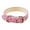 Pink, variant on erfcxs Cat Collar Pet Collar Light Ring Reflective Cat Instagram Wind Leather Check Dog Collar