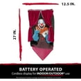 thumbnail image 3 of Haunted Hill Farm Animatronic Clown Indoor/Outdoor Halloween Decoration, 2.3 lbs., 3 of 13