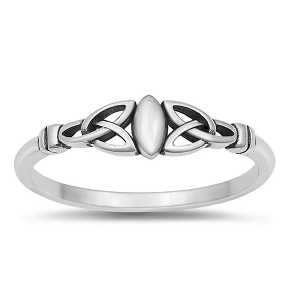 Celtic Knot Love Loyalty Friendship Ring .925 Sterling Silver Band Jewelry Female Male Unisex Size 4