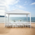 thumbnail image 3 of UBesGoo 10' x 10' Canopy Garden Party Tent Outdoor Tent for Parties 4 Sidewalls White, 3 of 8