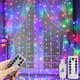 thumbnail image 2 of 1pack LED Curtain Lights LED Fairy String Lights Festival Lighting Rainbow Window Lamp Home Bedroom Wedding Christmas Decoration, 2 of 5