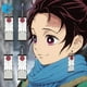 thumbnail image 2 of Pendientes Geométricos De Acrílico Kimetsu No Yaiba Kamado Tanjiro Para Mujeres De Capa De Demonio, 2 of 4