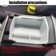 thumbnail image 3 of 1pc Automotive Center Console Armrest Storage Box Car Tray Organizers Accessories For Forester 2025 Up Black Armrest Storage Box, 3 of 8