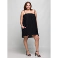 thumbnail image 6 of Plus Size Spaghetti Strap Smocked Pocket Mini Dress, 6 of 7