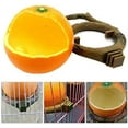 thumbnail image 4 of Birds Feeder Bowl,Bird Food Feeding Bowl Feed Cup for Small Parrots Cockatiels Conure Hamster Small Animal Drinking Water Container for Birds Cage Accessories, Orange, 4 of 7