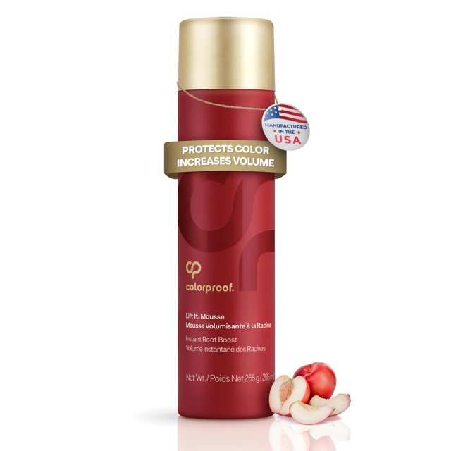 ColorProof Volume Lift It Hair Mousse 9 Fl. Oz. Volumizing Mousse, White Nectarine Scent