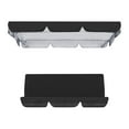 thumbnail image 2 of Patio Swing Cushion Set Replacement Canopy Swing Seat for 3 Black, 2 of 8