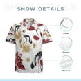 thumbnail image 7 of High Quality Hawaiian Shirts for Men Short Sleeve Aloha Beach Shirt Floral Summer Casual Button Down Shirts Blouses 5GQG78, 7 of 7