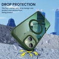thumbnail image 4 of for iPhone 13 / iPhone 14 Magnetic Case, iPhone 13 Case with Built in Magnets, Clear Hard PC Back Cover + Soft TPU Frame Slim Protective Bumper Case for iPhone 13 & iPhone 14 6.1" - Alpine Green, 4 of 18