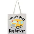 thumbnail image 3 of Inktastic Worlds Best School Bus Driver Tote Bag, 3 of 4