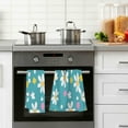 thumbnail image 4 of Yayeee 100% Cotton Hand Towels for Bathroom 16" x 28" Soft Absorbent Kitchen Towel, Small Daisy, 4 of 7