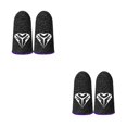 thumbnail image 1 of Baohd Gants Manches Doigts pour Jeu Mobile Résistant à la Transpiration et Confortable Violet 45x25mm 2Set, 1 of 6