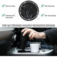 thumbnail image 4 of Yazoeia 4 PCS Bling Car Cup Coaster, 2.75 Inch Anti-Slip Anti-Scratch Cup Holder Insert Coaster, Sparkling Crystal Rhinestone Auto Cup Mat, Universal Interior Car Accessories (Black) CJC912-115017, 4 of 6