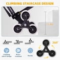 thumbnail image 7 of Veeboto 1000LBS Hand Truck Dolly, 3-in-1 Heavy Duty Industrial Convertible Upright/Incline/Platform Form, Folding Climbable stairs Cart for Home, Office, Warehouse Yellow, 7 of 7