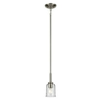 43674NICLR Kichler Lighting Shailene - 1 Light Mini Pendant-11.25 Inches Tall and 4.5 Inches Wide-Brushed Nickel Finish