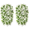 thumbnail image 4 of Artificial Fake Hanging Flowers Plants,2PCS Faux Silk Morning Glory Trailing Vines for Outdoor Decoration, 4 of 7