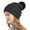 Dark Gray, variant on UTSJKR Chunky Baggy Warm Hat for Women, Cable Knit Slouchy Beanie Cap Winter Soft Comfy Ski Snow Hats with Faux Fur Pompom Wine