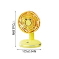 thumbnail image 3 of Summer Fan Round Base Fan Rechargeable Desktop Fan Portable Coolings Fan For Outdoor Gift Use, 3 of 6