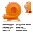 thumbnail image 4 of Sportspower 750W Air Blower for Inflatable Bounce House, Heavy Duty Electric Blower for Bouncers and Inflatables, Replacement Air Pump, 4 of 8