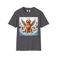 thumbnail image 2 of Golden Retriever Angel Unisex Softstyle T-Shirt, 2 of 10