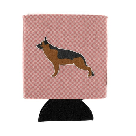 

Carolines Treasures BB3624CC German Shepherd Checkerboard Pink Can or Bottle Hugger Can Hugger multicolor