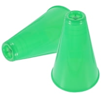 LULULION 2PCS Large Megaphone Prop Cheer Green for Parties and Sports Style Events
