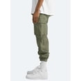 thumbnail image 3 of Pantalones cargo holgados, largos, informales, multibolsillos, de algodón y lino, cómodos para el trabajo para hombre, 3 of 4