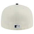 thumbnail image 4 of Men's New Era Cream New York Yankees Chrome 59FIFTY Fitted Hat, 4 of 6
