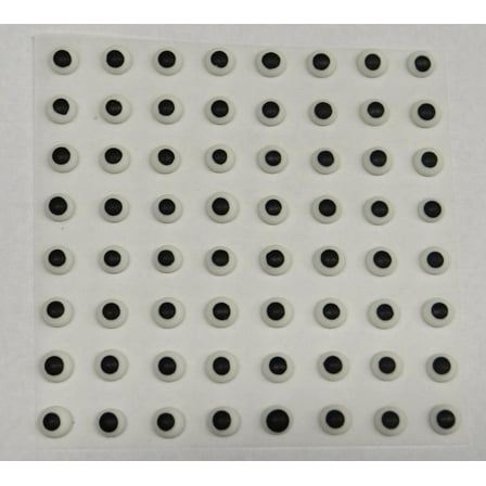White Edible Icing Royal Eyes Cake Candy Cookie Decorations 3/16" 120 count
