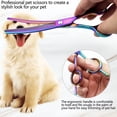thumbnail image 5 of EXLEAF 7 Inches Curved Thinning Scissors, Dog Grooming Scissors for Home Use, Stainless Steel Pet Beauty Tools and Accessories, 5 of 7