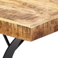 thumbnail image 3 of vidaXL Table à Manger 180x90x76 cm Bois de Manguier Massif, 3 of 5