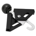 thumbnail image 1 of Dé à Coudre de Support de Tente Simple, Embout de Mât de Tente Rond Robuste et Résistant à l'Usure, Angle Réglable de 90 pour Tige d'Ouverture de 6mm/0.2 Po Noir, Rouge, 1 of 7