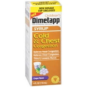 Pfizer Dimetapp Children's Cold & Chest Congestion, 4 oz
