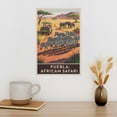 thumbnail image 3 of Side View Safari Wall Art Africam Safari Puebla Mexico Vintage Travel Poster Zebras Elephants Wildlife Park Canvas Poster, 3 of 8