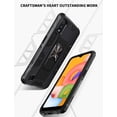 thumbnail image 2 of for Galaxy A01 Case,Samsung A01 Case,with HD Screen Protector,Military Grade Magnetic Car Mount Kickstand Heavy Duty Shockproof Case Cover for Samsung Galaxy A01, Black, 2 of 14