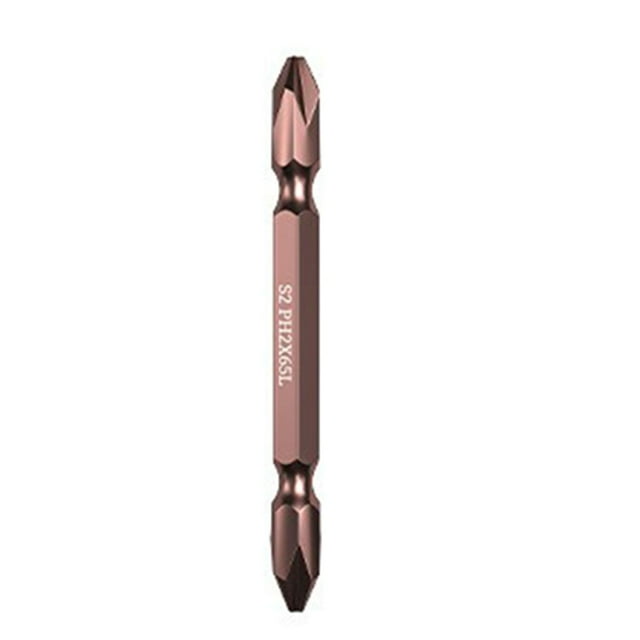 BTOER 1pc Ph2 Magnetic Screwdriver Bit Antislip Electric Impact Cross Double Ended Screwdriver Bits Set Quick Release 1/4" Hex Shank
