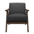 thumbnail image 1 of Topline Home Furnishings Dark Grey Accent Chair, 1 of 5