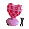 thumbnail image 2 of Lámpara de bola de discoteca para DJ, iluminación giratoria portátil con enchufe USB para fiestas y habitaciones. corazón de amor rosa, 2 of 9