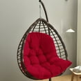 thumbnail image 5 of TOPCHANCES Hanging Chair Cushion, Patio Chair Cushions for Hanging Egg Chair, Removable Swing Chair Cushion, Garden Hanging Egg Chair Seat Pad (Does Not Include A Chair), Wine Red, 5 of 9