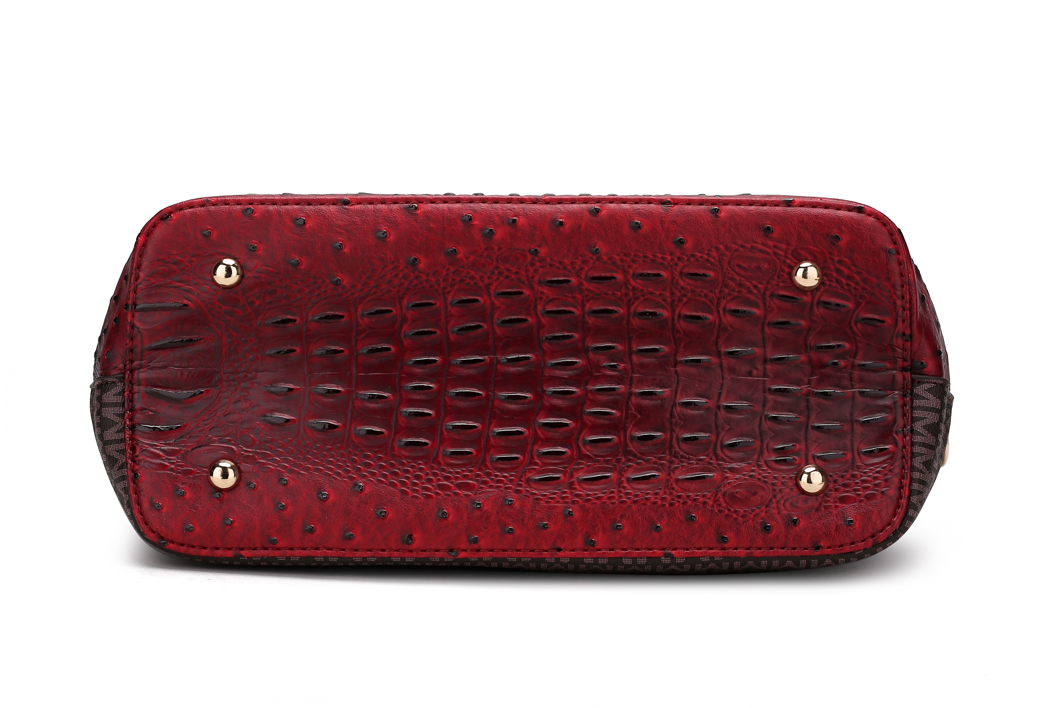 MKF Collection Grace Women's tote Bag, Croco Vegan Leather Shoulder Bag Handbag Purse by Mia K