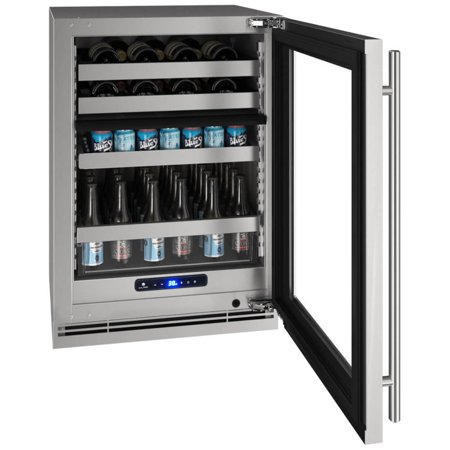 U-Line - 5 Class 14-Bottle Dual Zone Wine Cooler - Stainless steel