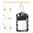 thumbnail image 2 of Easter Egg Square PU Leather Luggage Tags - 2 Pack with Privacy Cover and Stainless Steel Ring - Suitable for Travel, Backpack, Handbag - Suitcase Tags, Travel Tag, 2 of 7