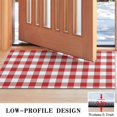 thumbnail image 3 of Red and White Plaid Pattern Door Rugs,Washable Non Slip Door Mats Indoor,Decorative Door Mats,Entry Mat Indoor for Entrance,Bedroom,Kitchen,Bathroom,17"x30", 3 of 6