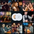 thumbnail image 6 of LINLIN 4 Pack disposable coasters, LED Drink Coasters Bar Beer Beverage Coasters Light Club, Wedding, Bar, Party Decoration, 6 of 8
