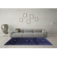 thumbnail image 3 of Ahgly Company Machine Washable Indoor Rectangle Persian Blue Traditional Area Rugs, 5' x 8', 3 of 4