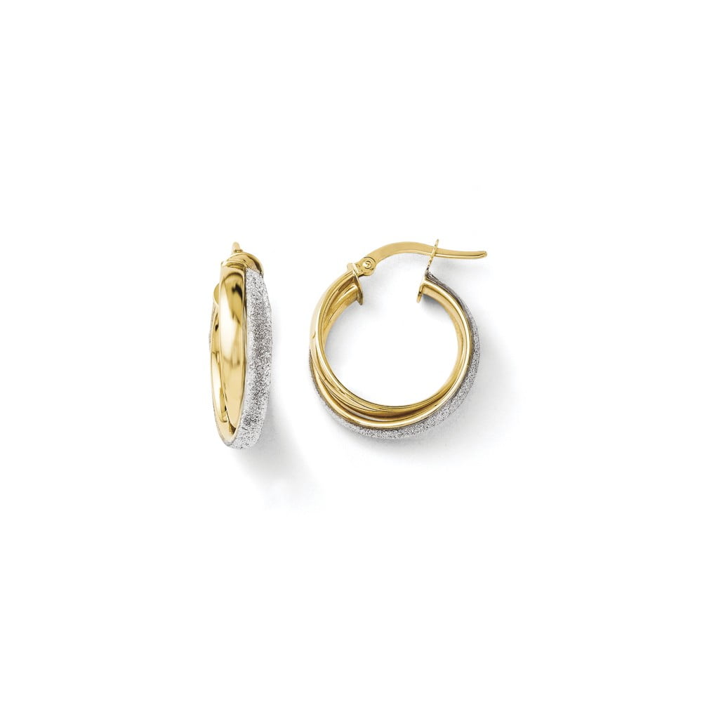 Details about   Infinity Hook Hoop Earrings 14K Yellow Gold Over Sterling Silver 925 