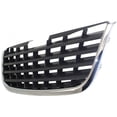thumbnail image 2 of Grille Assembly Compatible With 2008-2010 Chrysler Town and Country Chrome Shell with Black Insert, 2 of 3